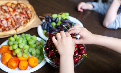 Kids Eating Fruits
